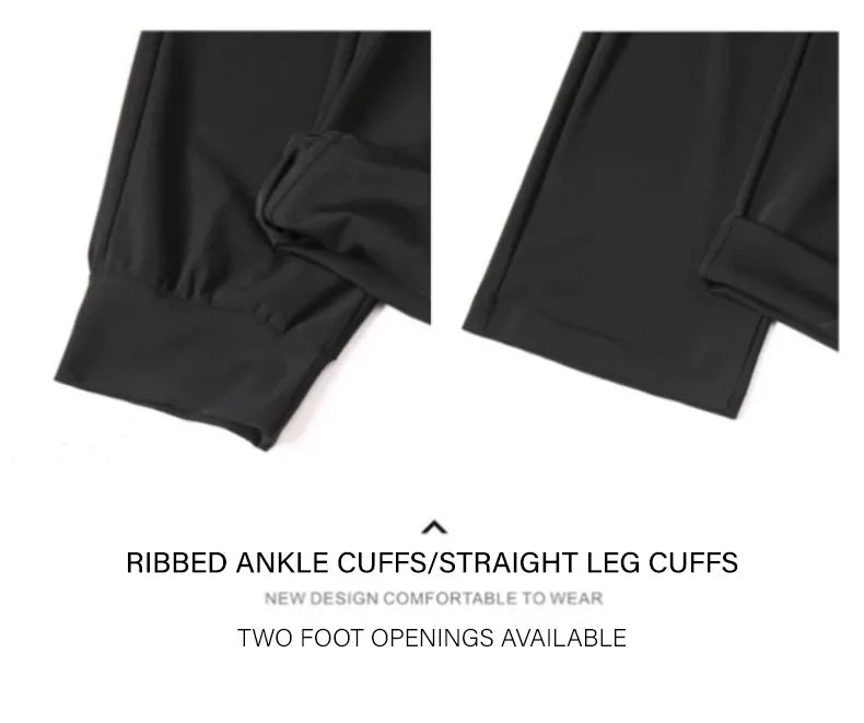 Men's Ice Silk Wide Leg Casual Pants — Lightweight Breathable Trousers