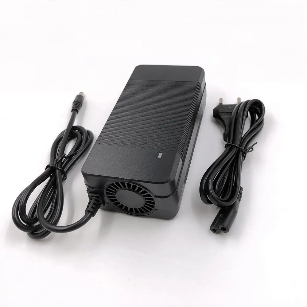 54.6V 3A Lithium Battery Charger – 48V 13S Li-ion Battery Pack Charger with Connectors for Kugoo G1