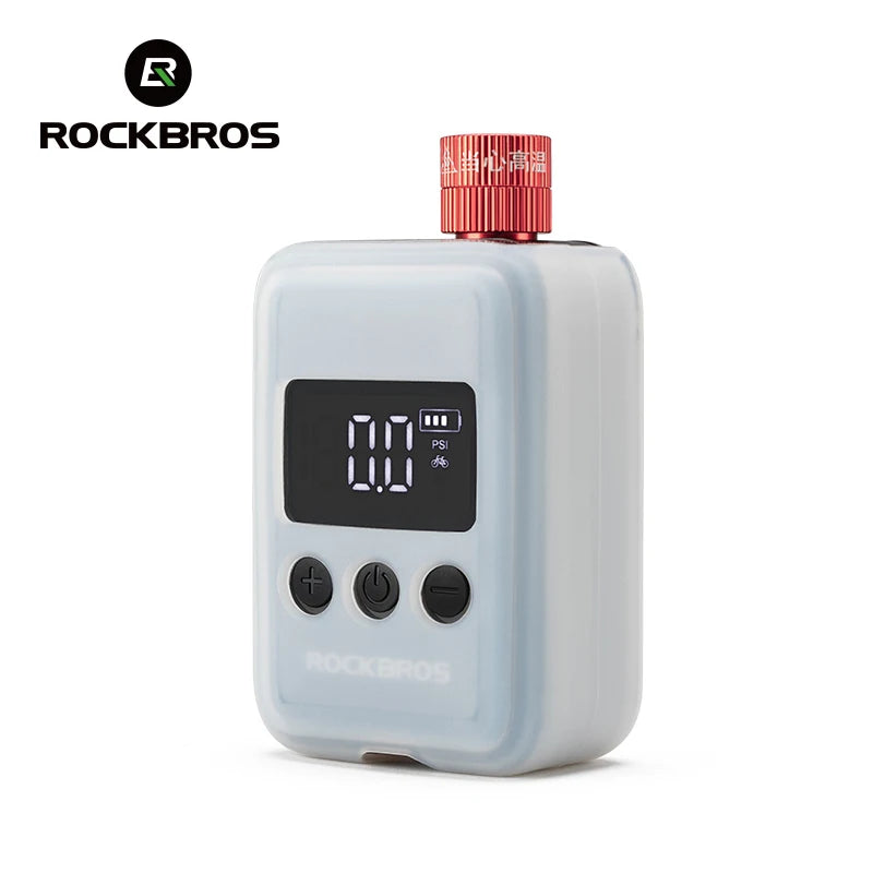 ROCKBROS Pocket Electric Bike Tire Pump with Digital Display