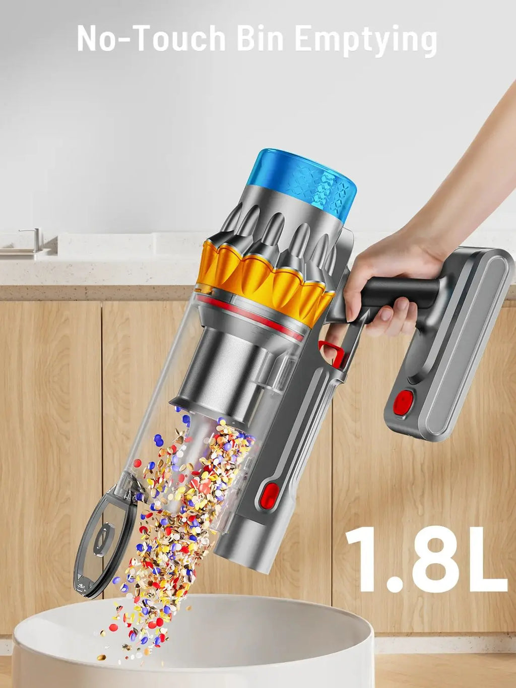 VAKERR X15 Pro Cordless Vacuum Cleaner — 650W 65KPa Strong Suction, 70-Min Runtime for Pet Hair & Carpet