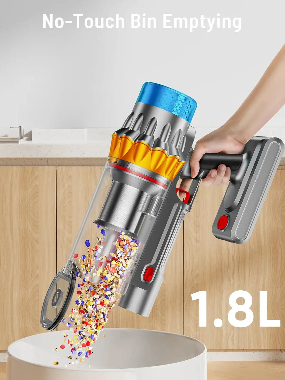 VAKERR X15 Pro Cordless Vacuum Cleaner — 650W 65KPa Strong Suction, 70-Min Runtime for Pet Hair & Carpet