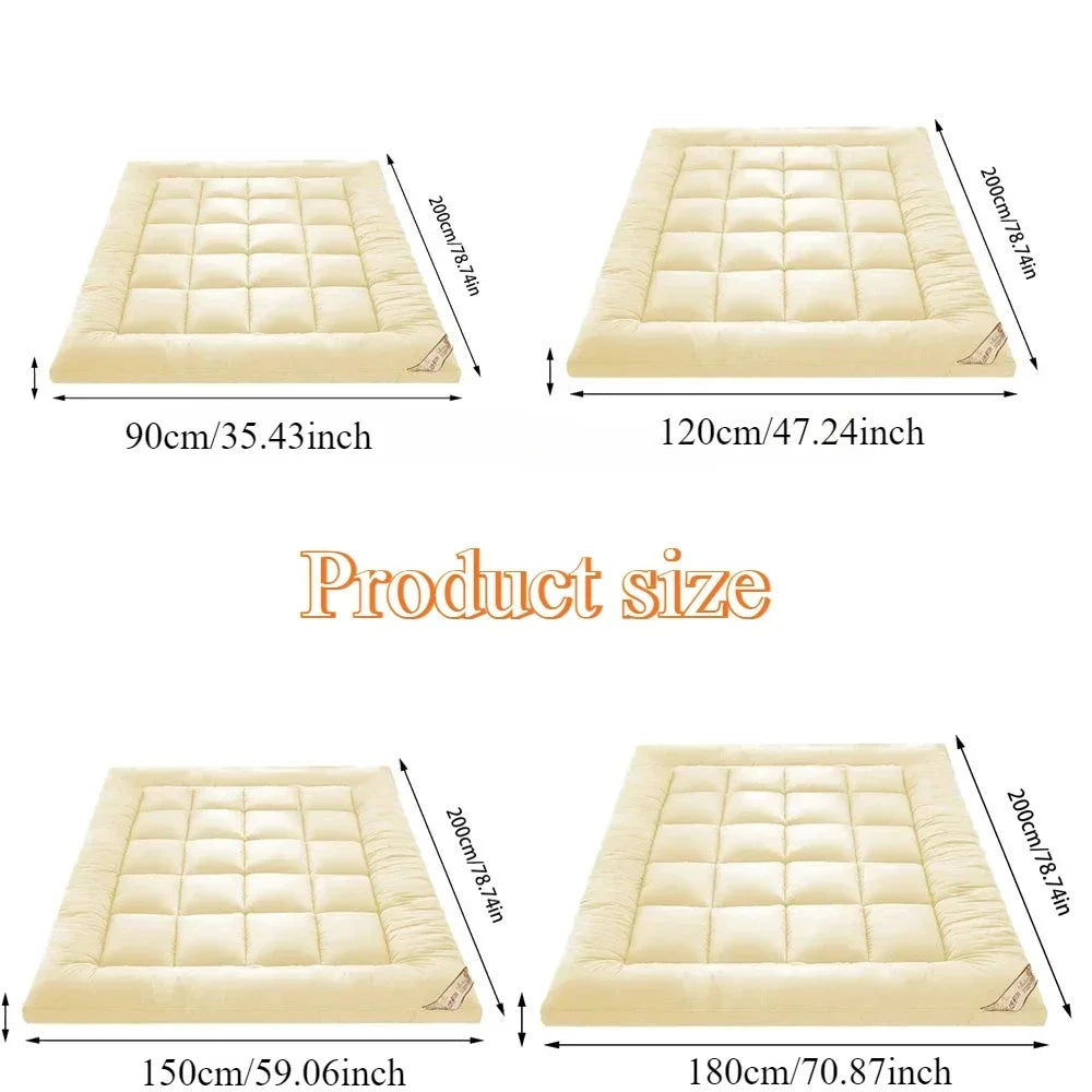 10cm Soft Folding Mattress Topper – Tatami Floor Bed, Breathable Skin-Friendly, Guest Use