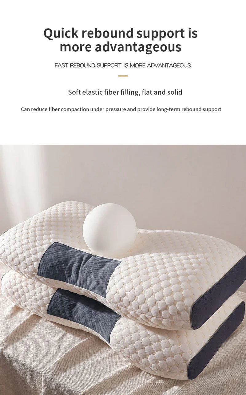 Spa Massage Pillow — Washable Non-Collapse Cervical Support Pillow for Home, Spa & Gift