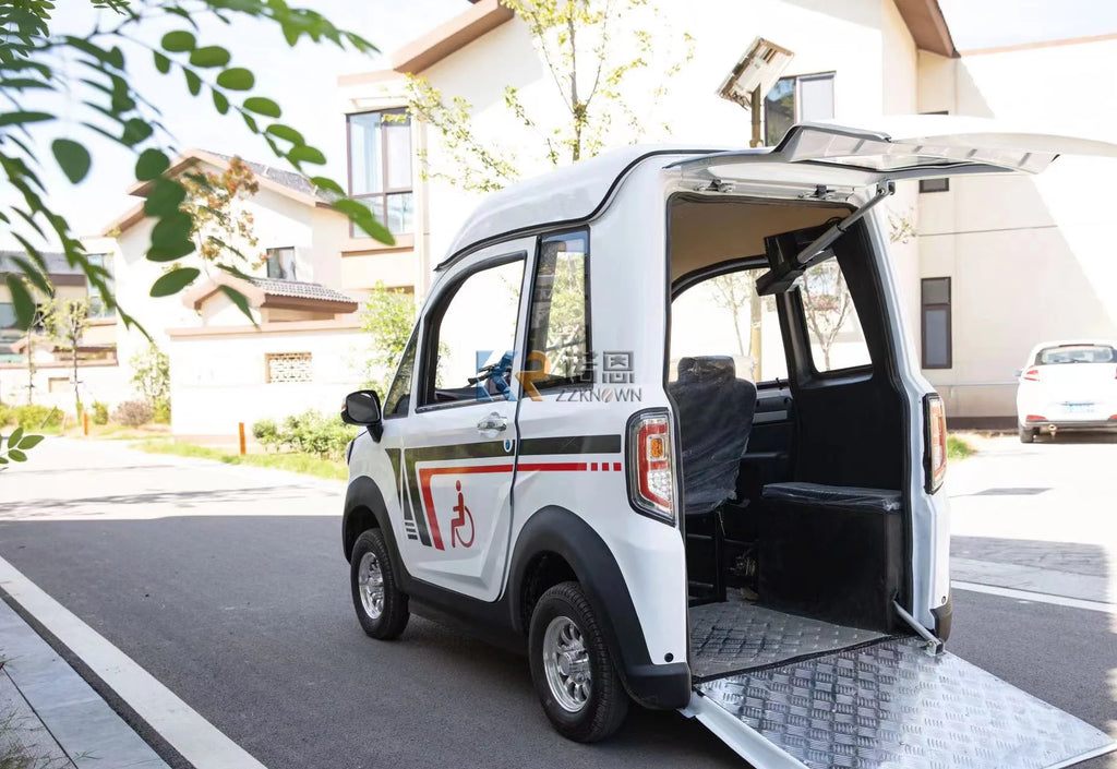4-Wheel Electric Mini Car for Adults — Customizable Mobility Vehicle & Cargo Scooter