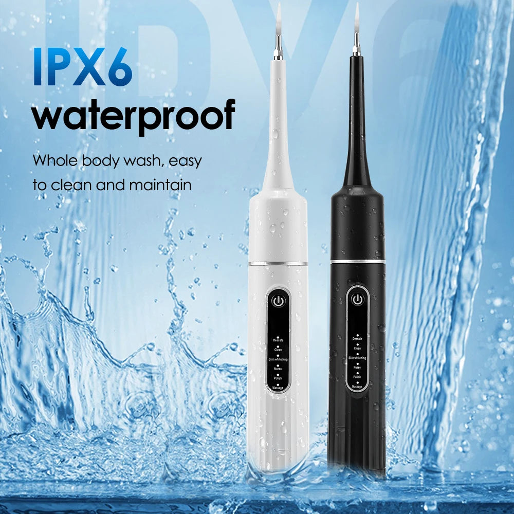 Dentist-Level Clean at Home — Electric Teeth Cleaner & Tartar Remover | 6-Gear Modes, 31,000 Vibrations/Min, IPX6 Waterproof, Type-C Charging