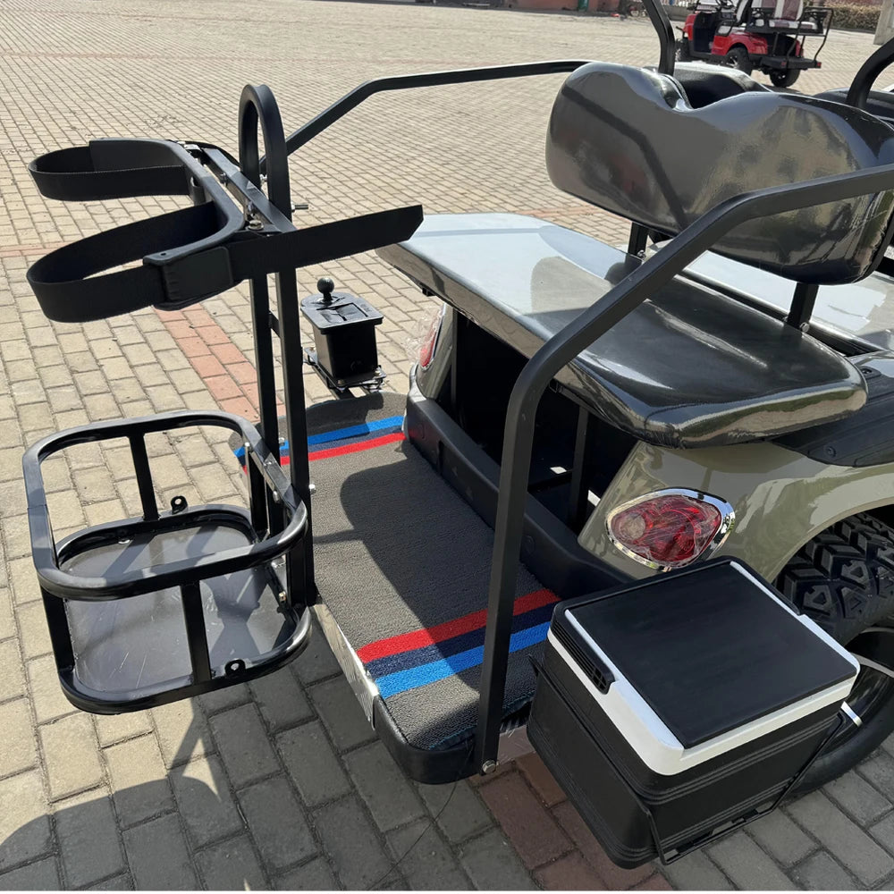 Grey Electric Golf Cart — 4 Seater 48V/60V/72V 5KW Street Legal Hunting Cart