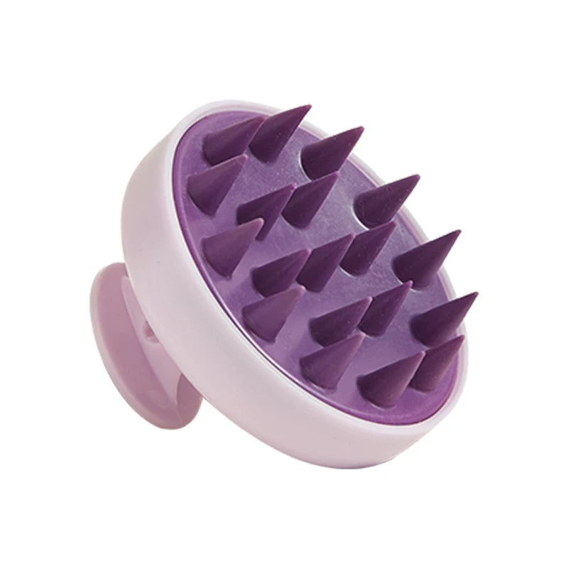 Silicone Shampoo Scalp Massager – Magic Handle Spa Massage Brush for Hair & Body