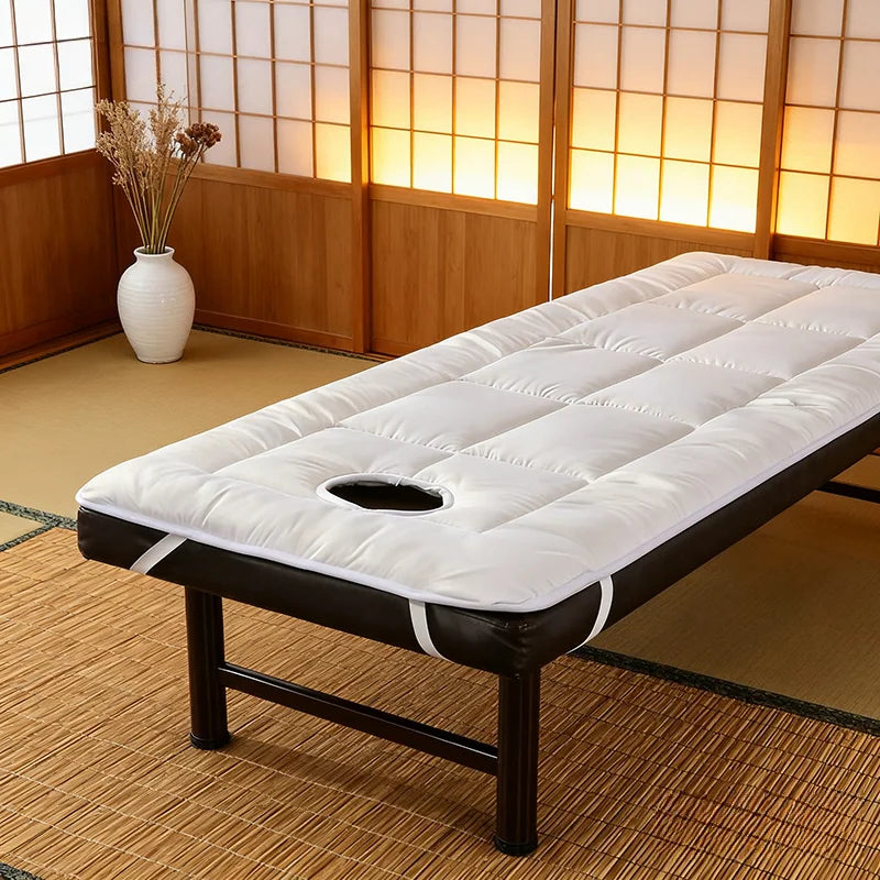 Professional SPA Massage Table Pad – Foldable Facial Bed Cushion with Elastic Bands