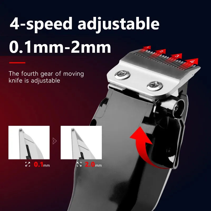 Kemei PG809A Professional Hair Clipper – Rechargeable Cordless Grooming Kit with LCD Display