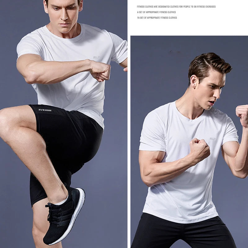 Men's Quick-Dry Compression Sports Running Shirt — Performance Base Layer
