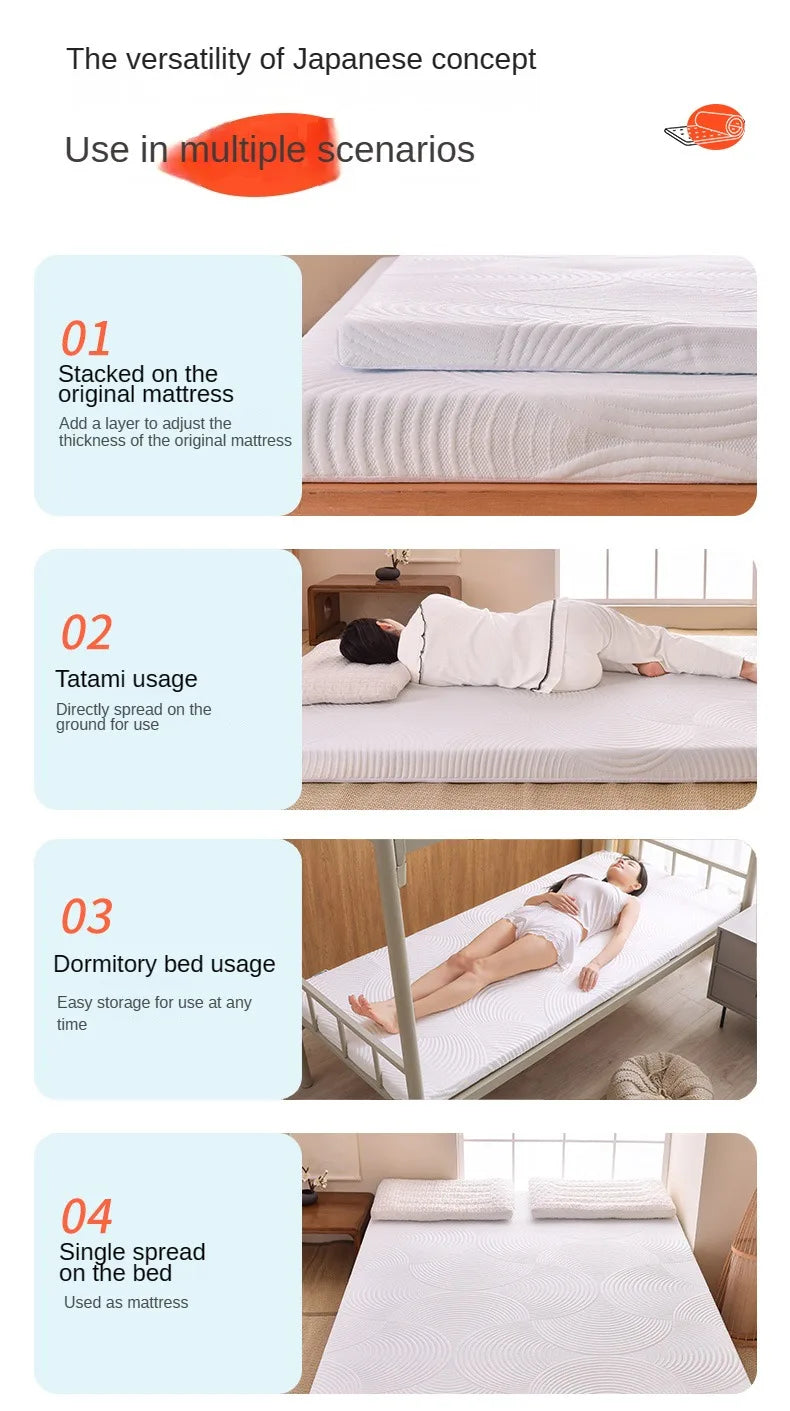 Cooling Gel Memory Foam Mattress Topper – 8cm Thick, Removable Cover, Pain Relief