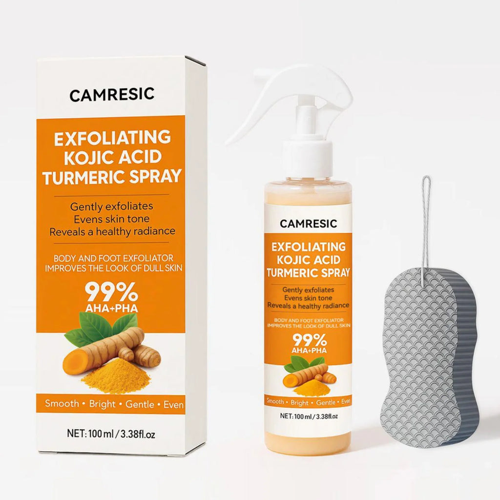 Kojic Acid Turmeric Exfoliating Body Spray – Brightening Peeling Solution 100ml