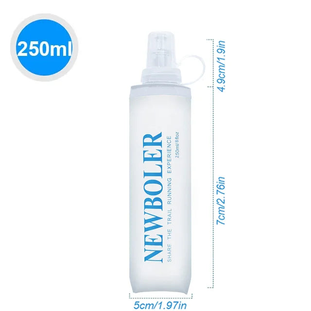Outdoor Collapsible Silicone Water Bottle — 150–750ml Running Camping Hiking Travel Bottle