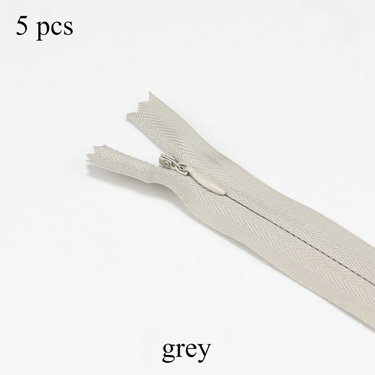 Invisible Zippers 5-Pack — Premium Hidden Zippers for Dresses, Pants & More (18cm–60cm)