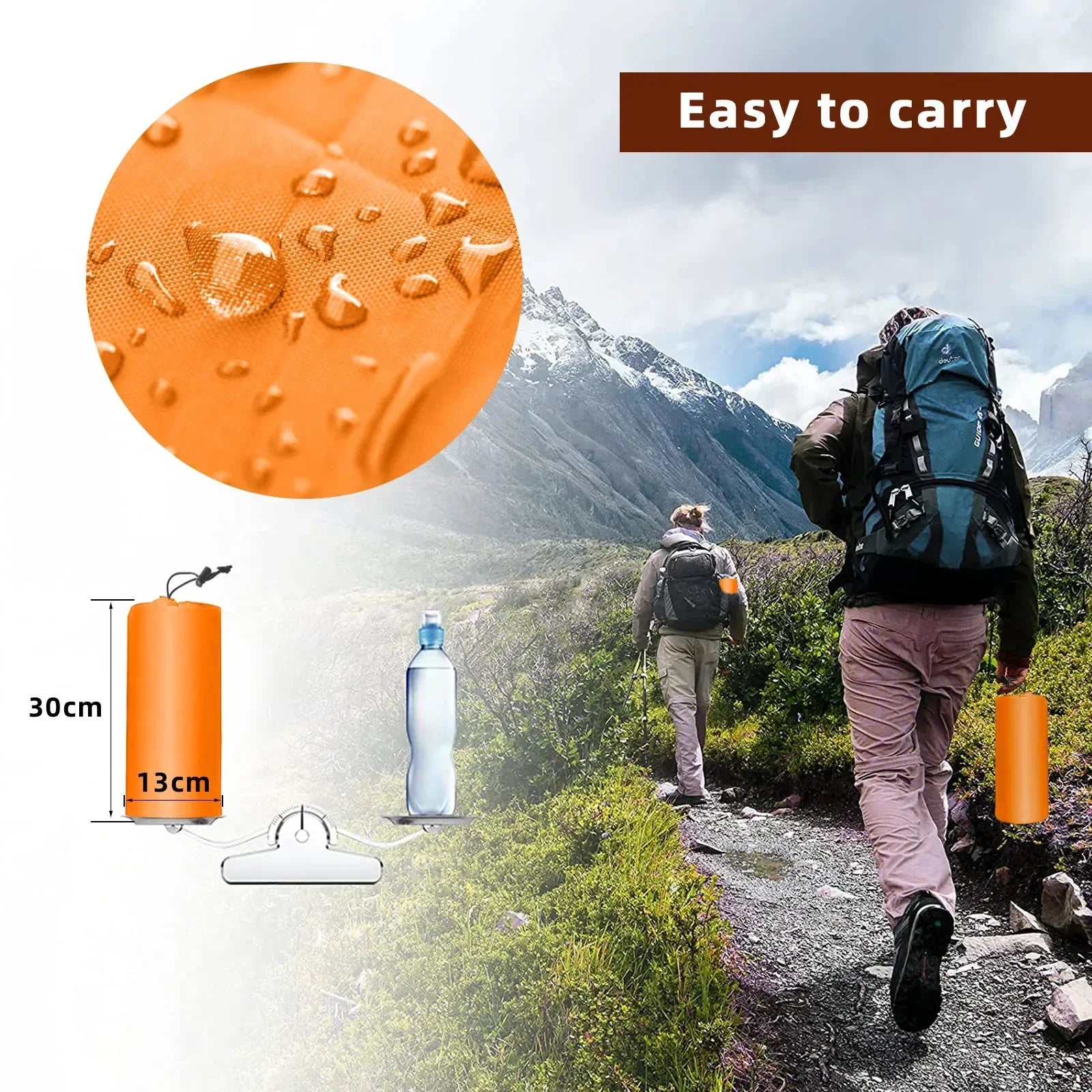 Camping Inflatable Sleeping Pad with Pillow – Ultralight Folding Air Cushion Mat for Hiking & Trekking