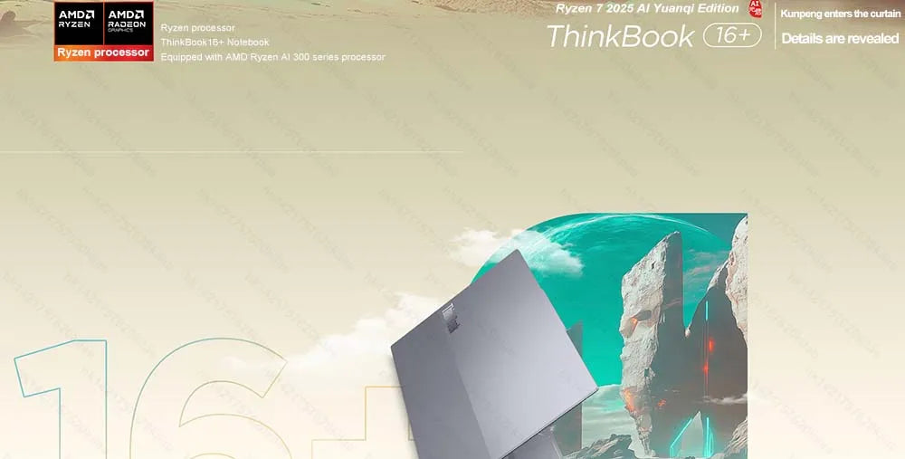 Lenovo ThinkBook 16+ 2025/2026 – AMD Ryzen 7, 24GB/32GB DDR5, 512GB/1TB SSD, 16" 2.5K/3.2K 120Hz/165Hz