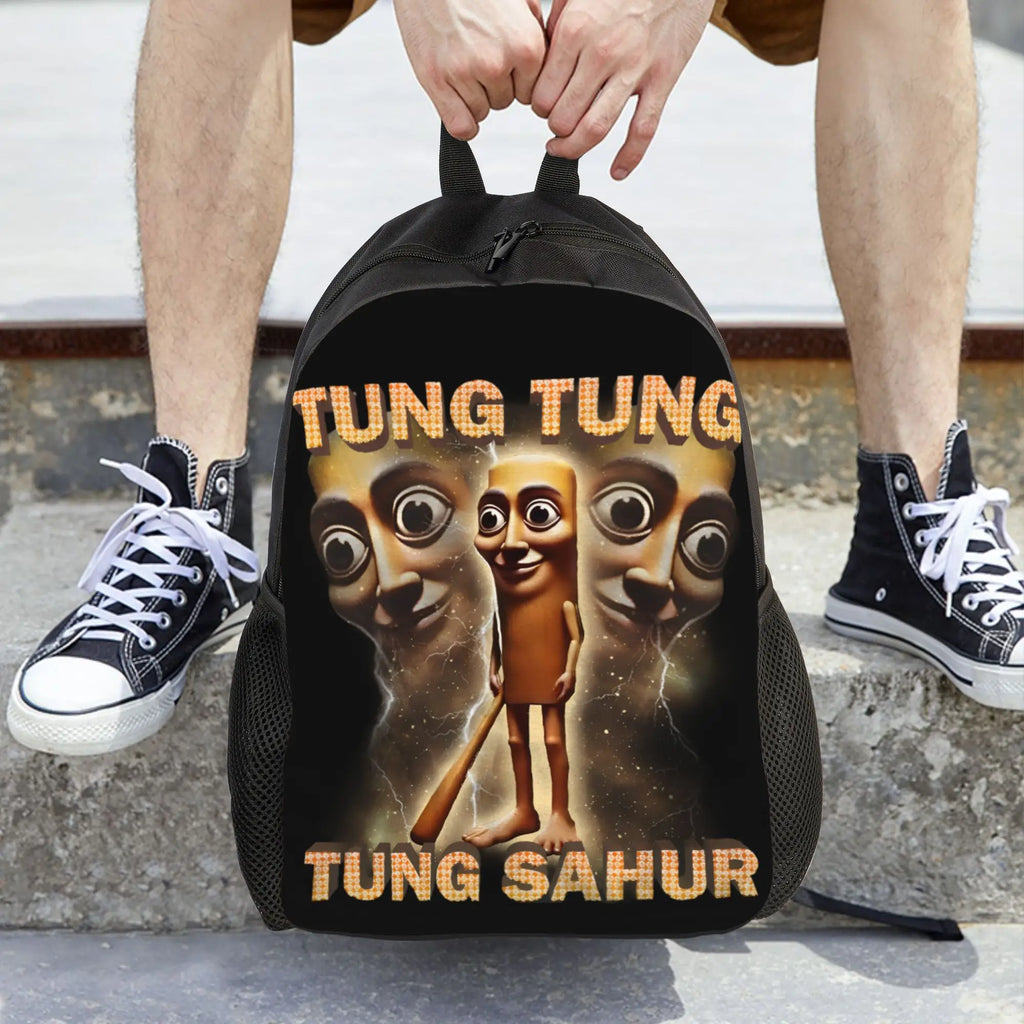 Tung Tung Tung Sahur Backpack – Unisex Meme Daypack