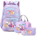 My Little Pony 3-Piece Kids Backpack Set – School Bag, Lunch Bag & Pencil Case