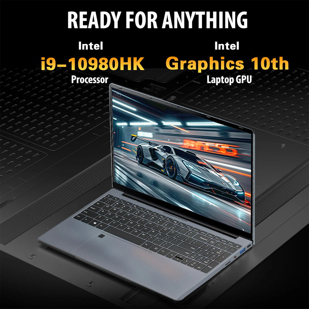 15.6" Intel Core i9-10980HK Gaming Laptop – 16GB DDR4, Up to 2TB SSD, Windows 11 Pro