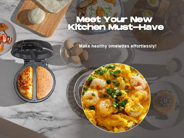 SUPERLEX 750W Electric Omelette & Bread Maker – Non-Stick, Multi-Function with Smart Light Indicator