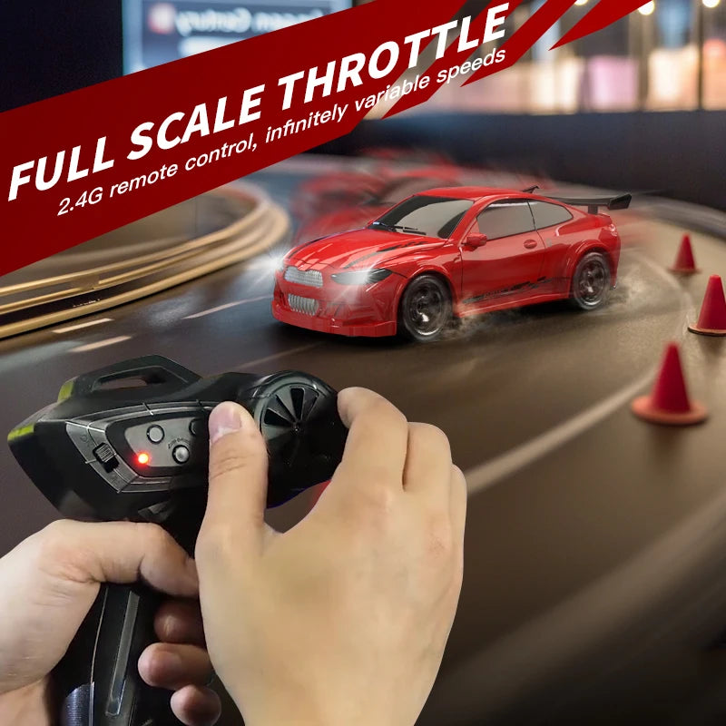 KF20 1/64 Scale Mini 4WD RC Drift Car – High Speed GTR Desktop Racing Model (v2)