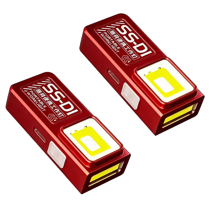 Mini COB LED Flashlight – 8 Modes, Magnetic Base, Hat Clip, USB-C Rechargeable for Camping & EDC