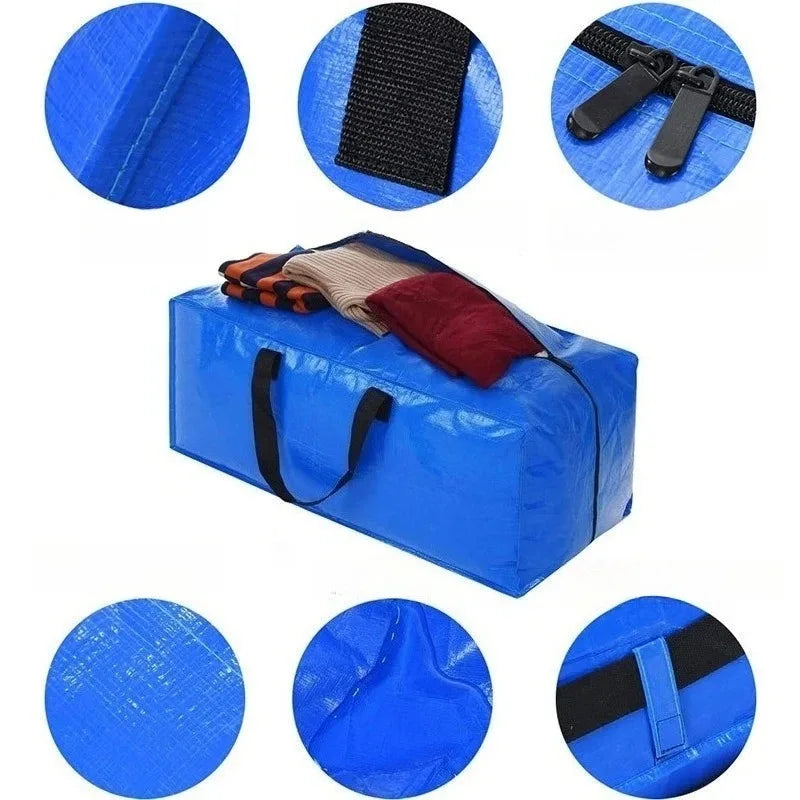 Large Foldable Woven Storage & Moving Bag