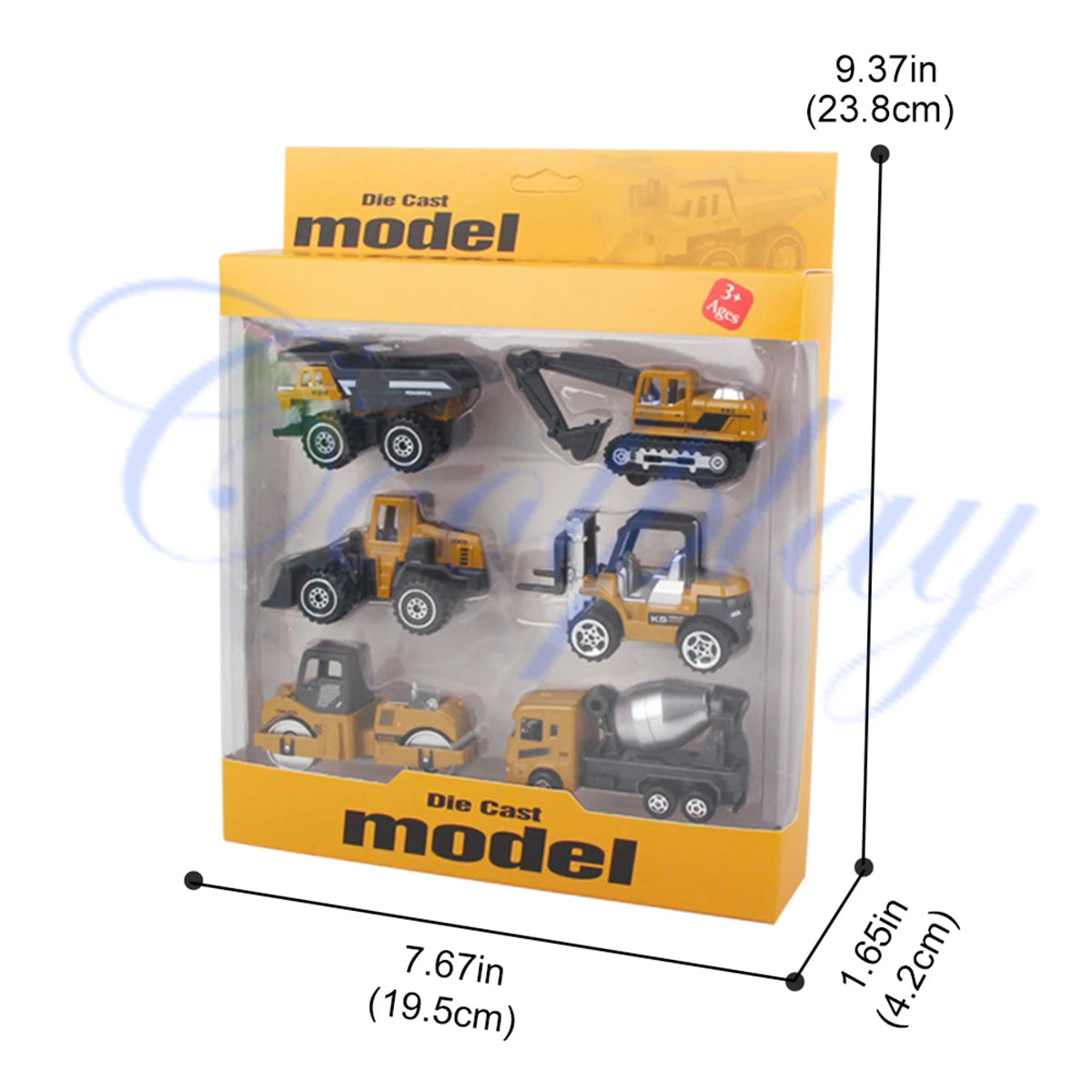 Die-Cast Construction Vehicle Toy Set – 1:64 Alloy Trucks & Excavators
