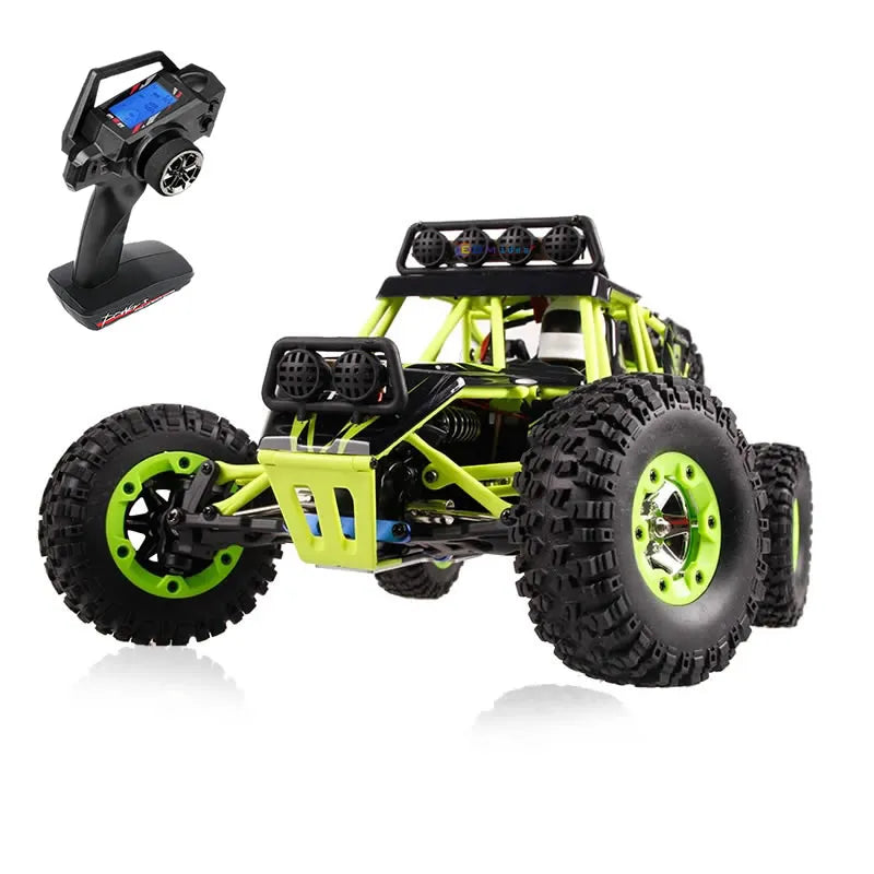 WLtoys 12428 1:12 Scale 4WD RC Racing Car – 50KM/H Alloy Off-Road Climbing Truck with LED Lights