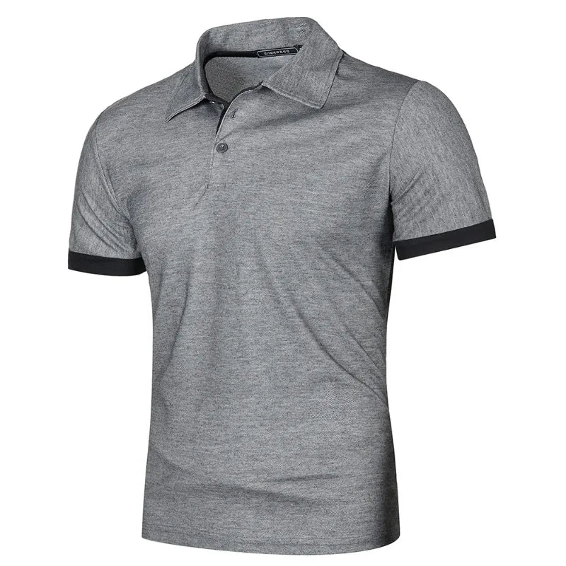 Men's Solid Color Polo Shirt — Classic Everyday Polo