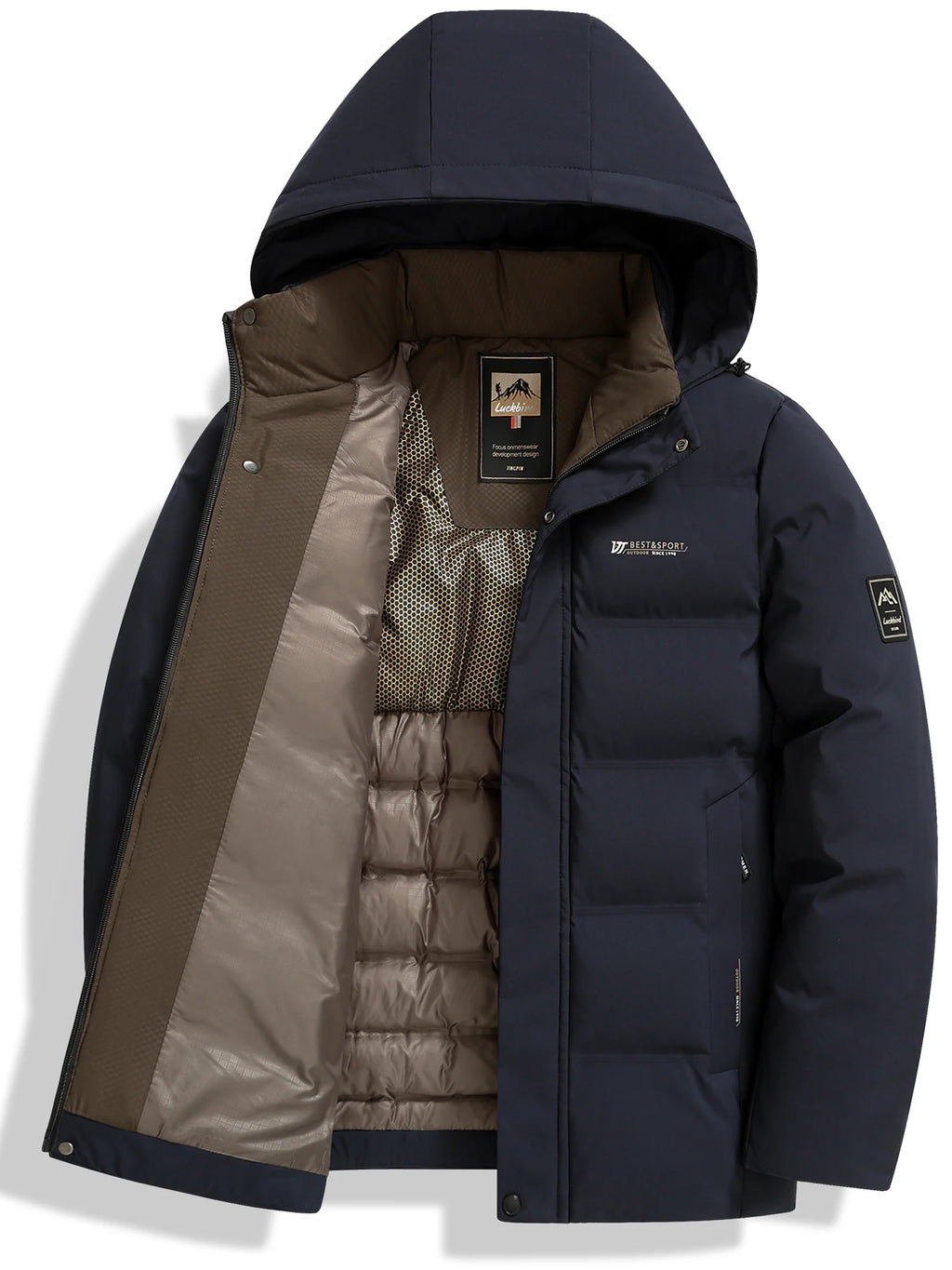 Men's Padded Hooded Jacket – Casual Winter Layer