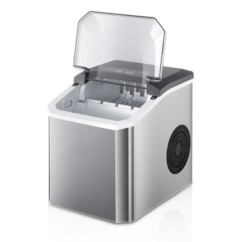 Automatic Mini Electric Ice Cube Maker – 9 Cubes in 6 Min, Portable for Bar, Home, Kitchen & Office