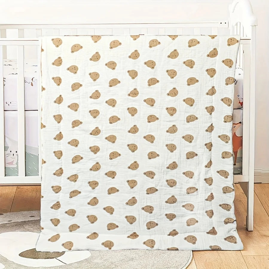 Baby Crib Mattress – Double-Sided Soft Polyester, 110x63cm, All-Season Newborn & Toddler