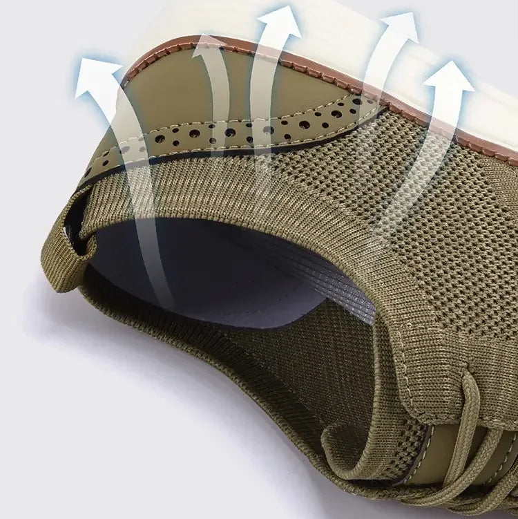 Men's Air Mesh Lace-Up Walking Shoes