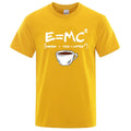Men's Funny Energy Print Cotton T-Shirt — Humorous Graphic Tee