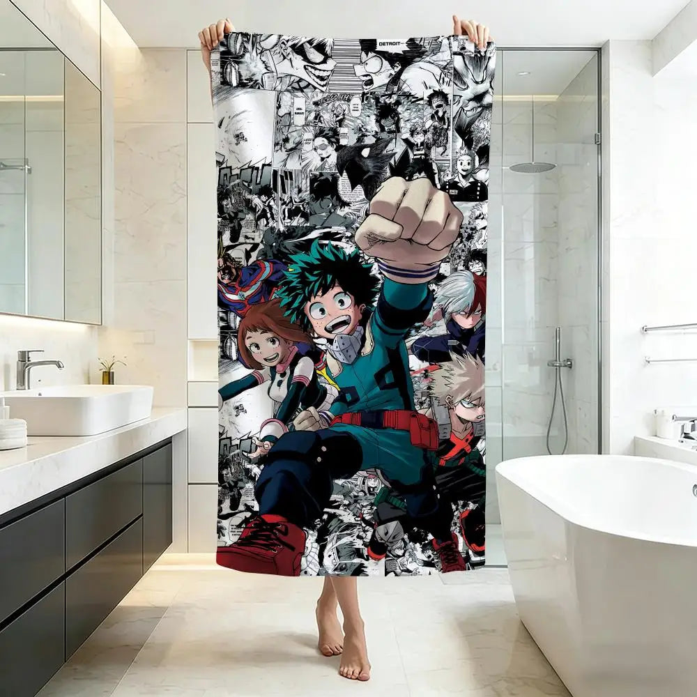 My Hero Academia Ultra-Soft Microfiber Towel – Bath & Beach, Five-Star Quality