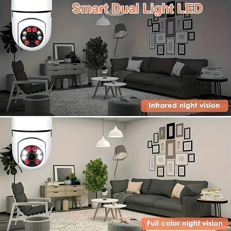 E27 Wi-Fi Bulb Security Camera with Two-Way Audio