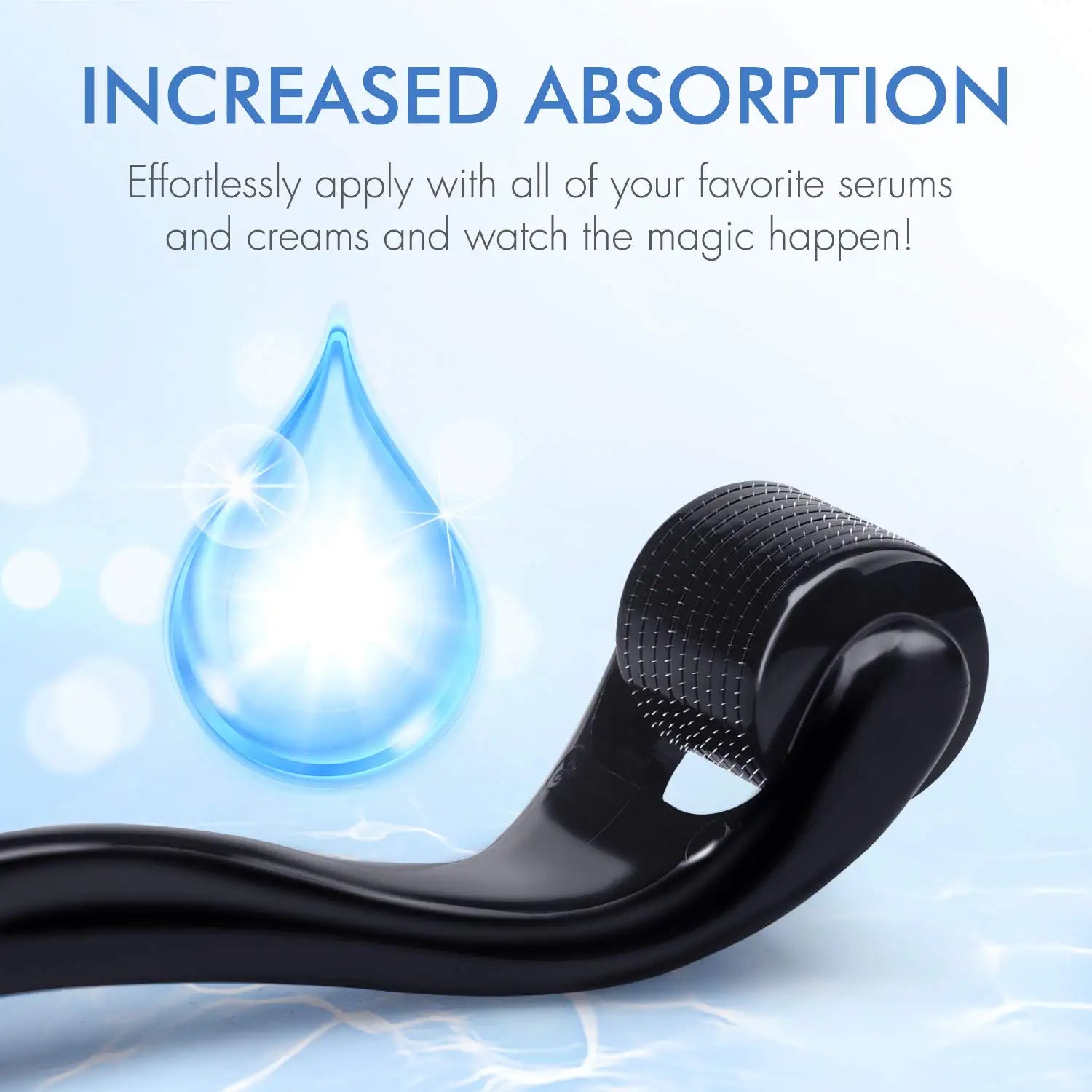 540-Needle Derma Roller — Microneedling for Face & Hair
