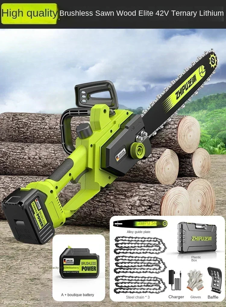 Portable Handheld Electric Saw — Cordless Mini Chainsaw for Wood Cutting