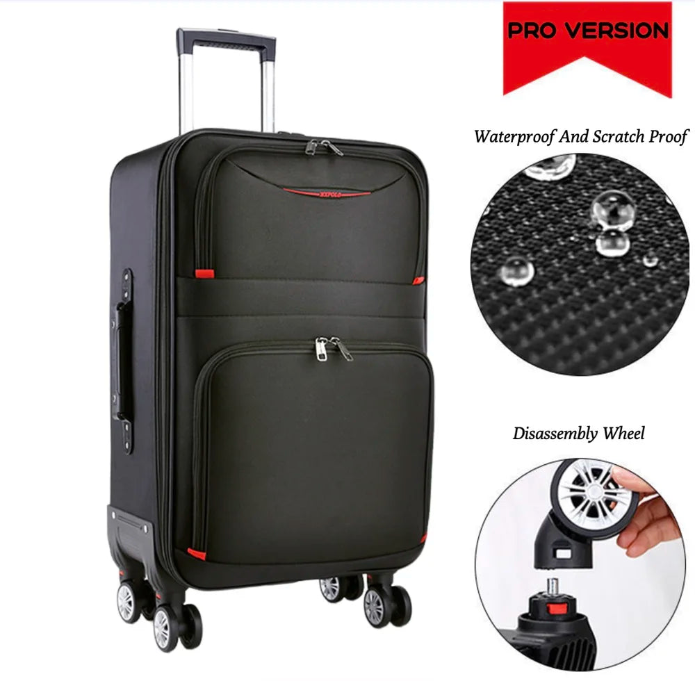 Women's Oxford Luggage Set — Large Capacity, 20"-28"