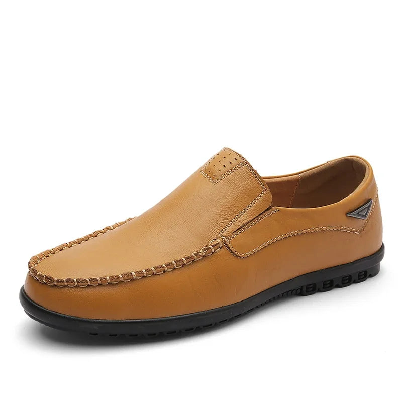 Men's Genuine Leather Slip-On Loafers