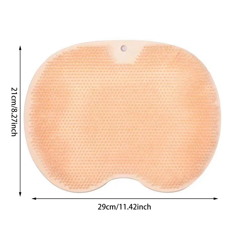 Exfoliating Shower Massage Mat – Non-Slip Bath Scrub Pad with Suction Cups for Foot & Body