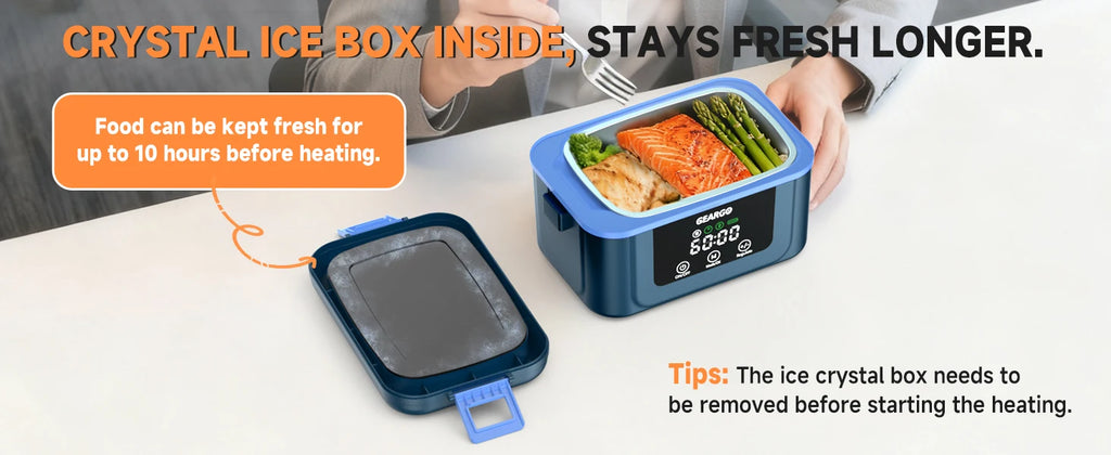 1.4L Cordless Electric Lunch Box – Rechargeable Food Warmer