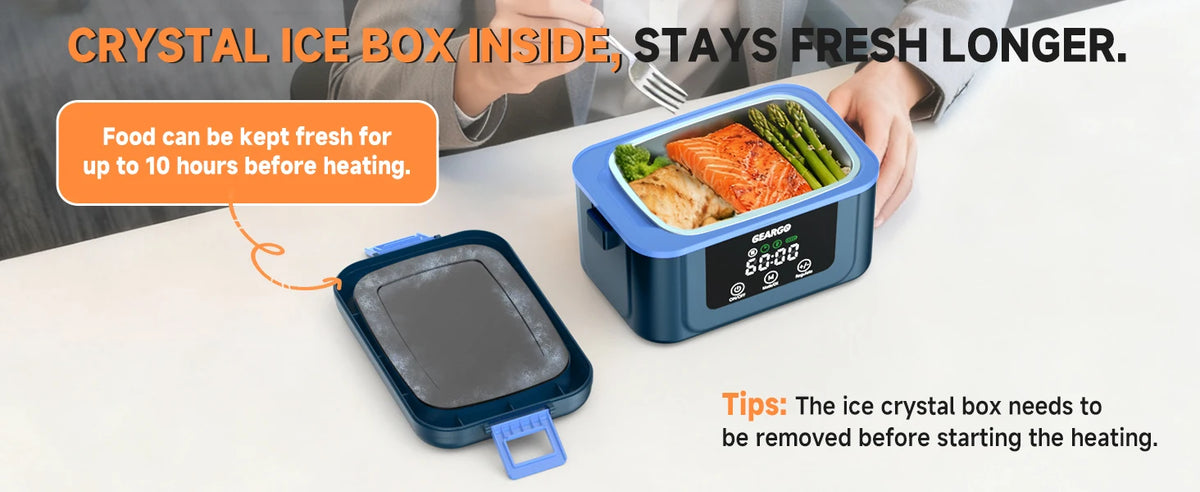 1.4L Cordless Electric Lunch Box – Rechargeable Food Warmer