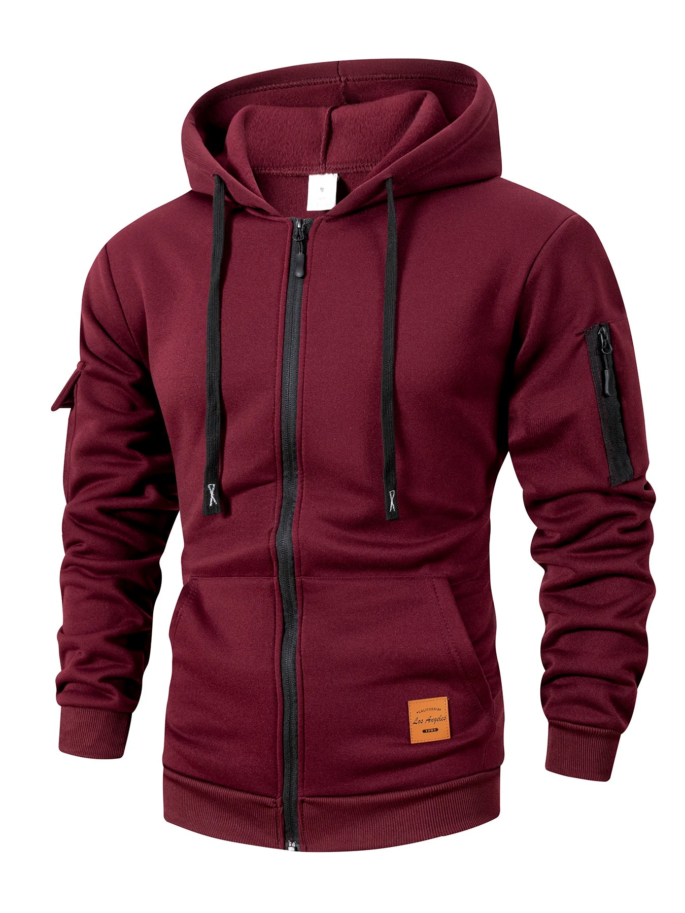 Men's Zip Hoodie Slim Fit Jacket — Fitted Casual Zip-Up Hoodie
