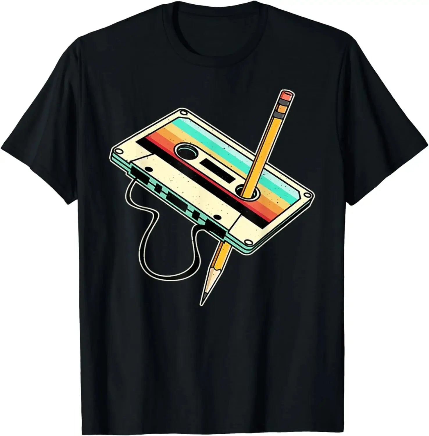 80s Cassette Tape Retro Graphic T-Shirt — Vintage Nostalgia Tee