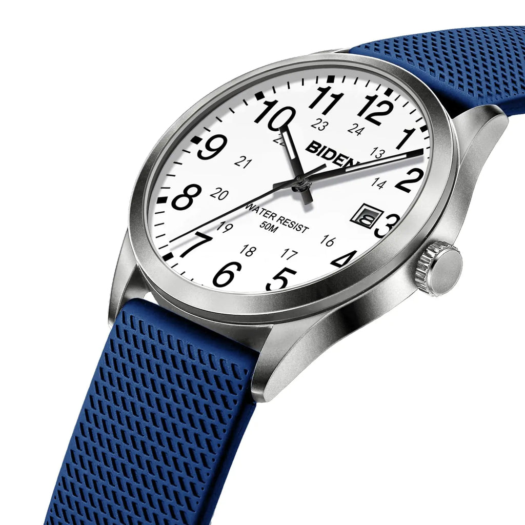 BIDEN Men's Waterproof Luminous Quartz Sports Watch