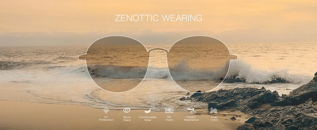 ZENOTTIC Steampunk Round Polarized Sunglasses | Mirror Vintage Shades UV400 for Men & Women