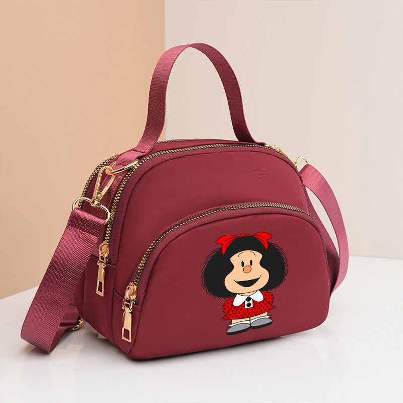 MAFALDA Anime Mini Crossbody Shoulder Bag – Cute Phone Purse Underarm Handbag for Women