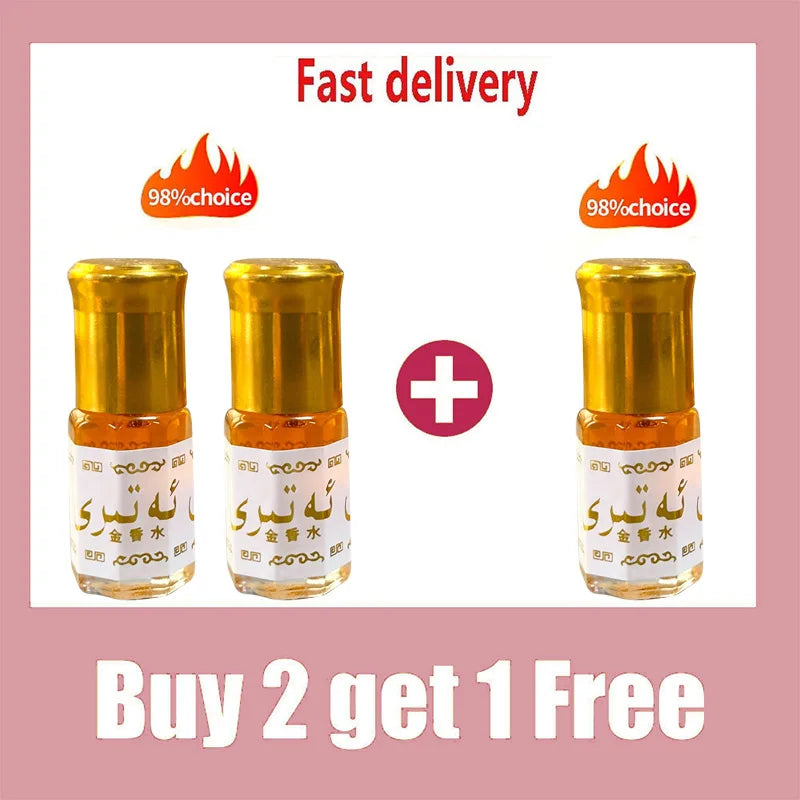 Pheromone Roll-On Perfume 3ml – Unisex Arabian Coconut Floral EDT Portable Fragrance